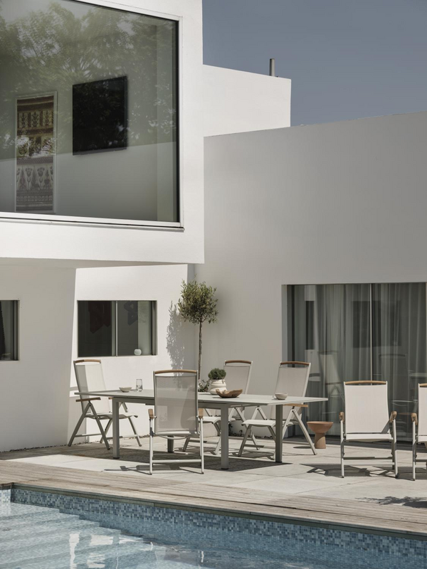 Brafab Lomma Förlängningsbart Matbord 100x194-312 cm Ljusgrå