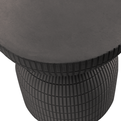 WOOOD Samson Sidobord i Fiberlera Ø37 cm