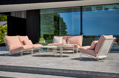 Brafab Blixt Soffbord 85 cm Pearl White