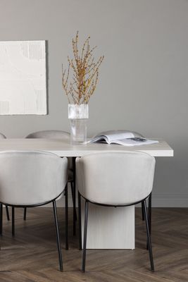 Venture Home Matgrupp Olga med stolarna Evelina