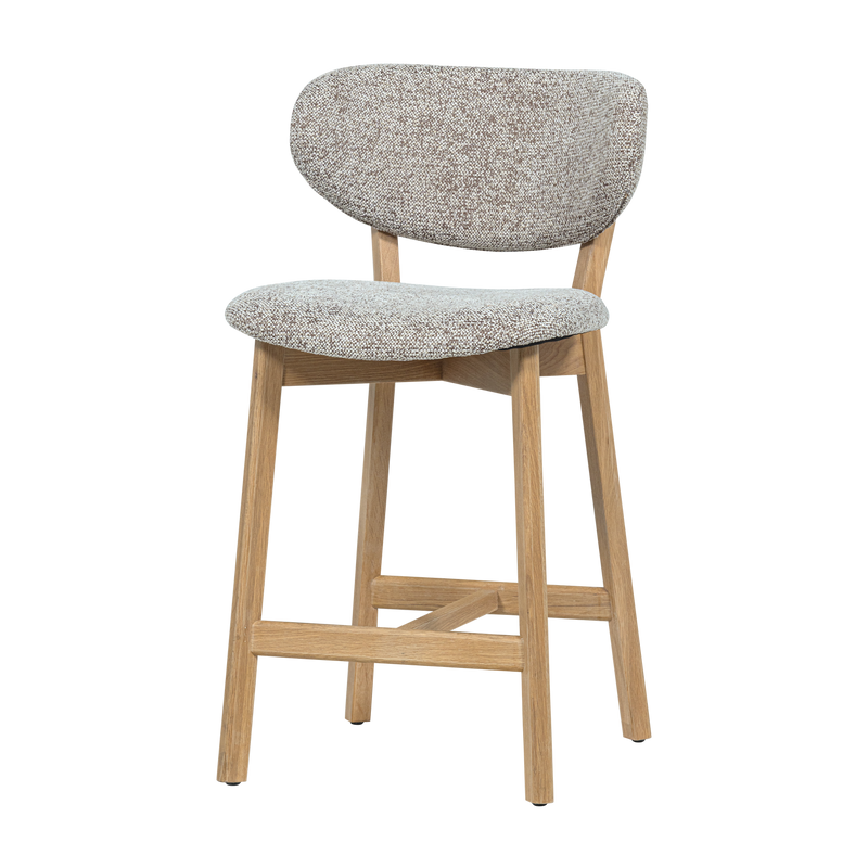 WOOOD UDAR Barstol Natur med Träram