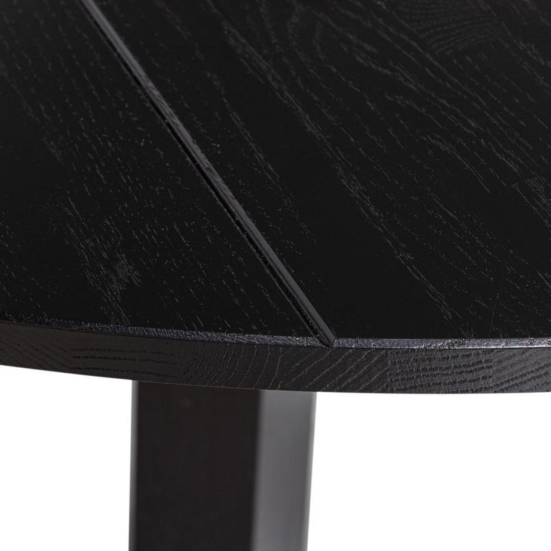 WOOOD Rhonda Rund Matbord 129 cm i Svart Ek