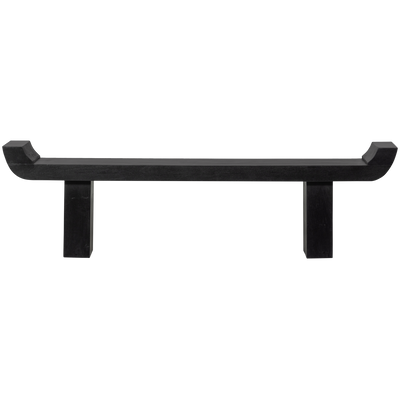 WOOOD Lox Bänk i Svart Mangoträ med Uppstående Kanter