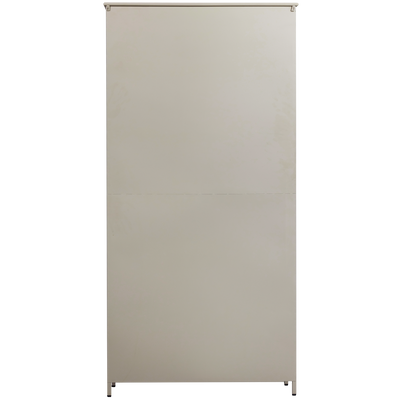 WOOOD Exhibit XL vitrinskåp med två dörrar i metall, sandfärg