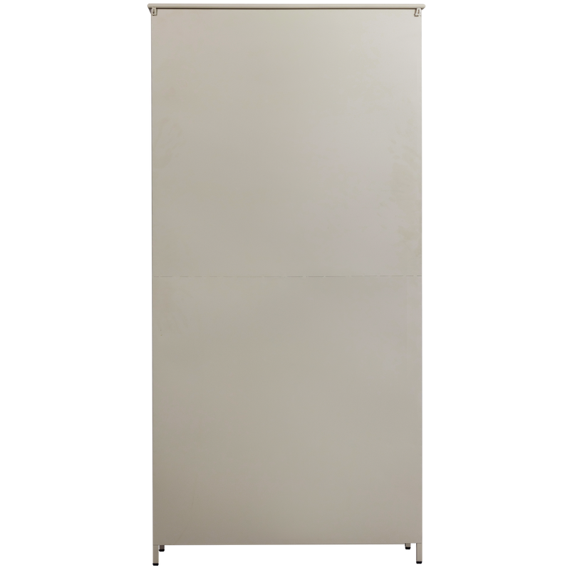 WOOOD Exhibit XL vitrinskåp med två dörrar i metall, sandfärg