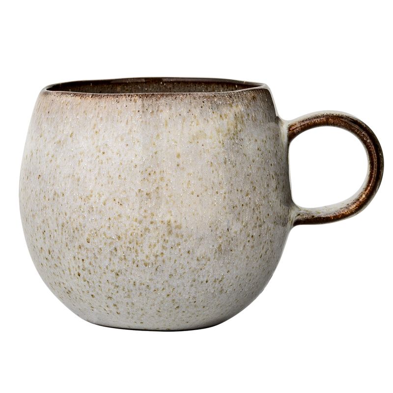 Bloomingville Sandrine Mugg, Natur, Stengods - 6-pack