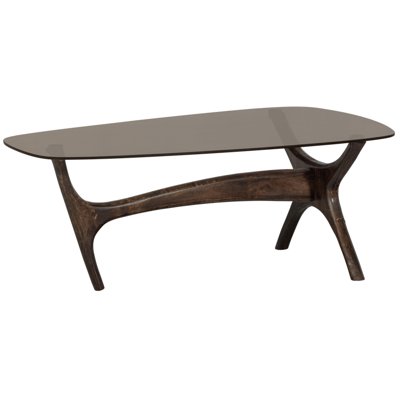 WOOOD Flash Soffbord i Mangoträ och Glas