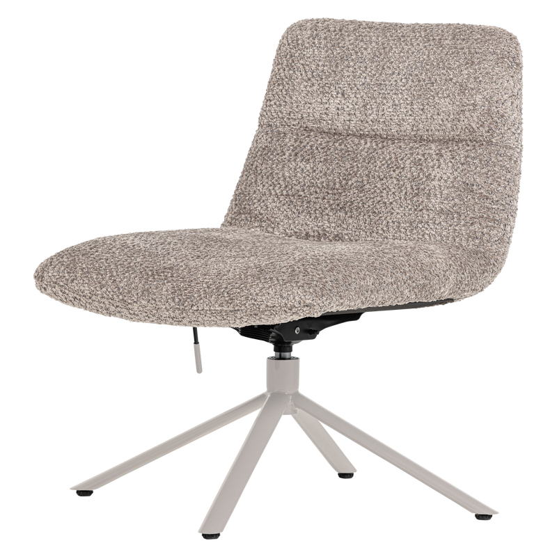 WOOOD Soren Justerbar Swivel Fåtölj i Ullig Grå