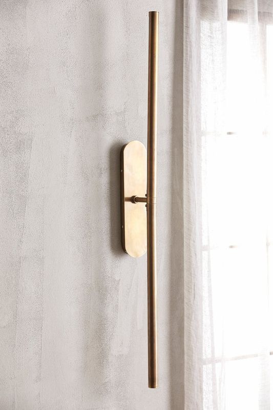 Nordal LUNA Vägglampa L - Mässing