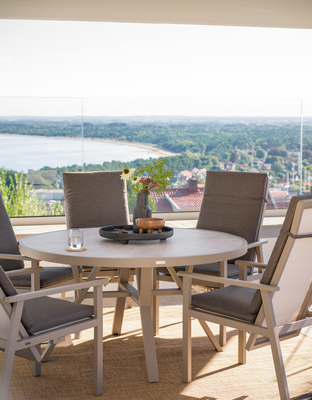 Brafab Samvaro positionsstol med hög rygg Khaki / Soft Dawn