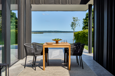 Brafab Delta Stol Svart / Slate Rope / Teddy Black