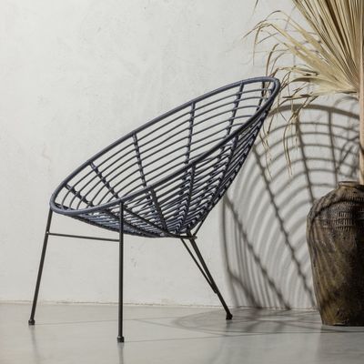 WOOOD Jane Loungestol Trädgård Inkt 2 st