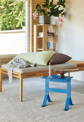 Hübsch Fold sidobord petrol 40x30xh42 cm