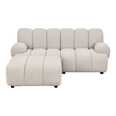 House Nordic Taza 2.5 sits modulsoffa med puff Sand