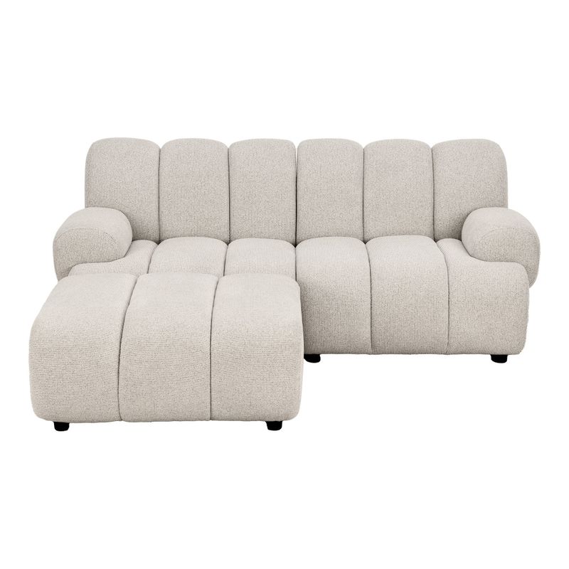 House Nordic Taza 2.5 sits modulsoffa med puff Sand