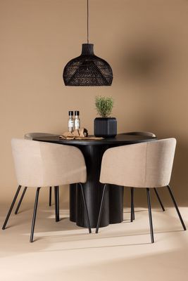 Venture Home Matgrupp Olivia med 4st Matstolar Berit