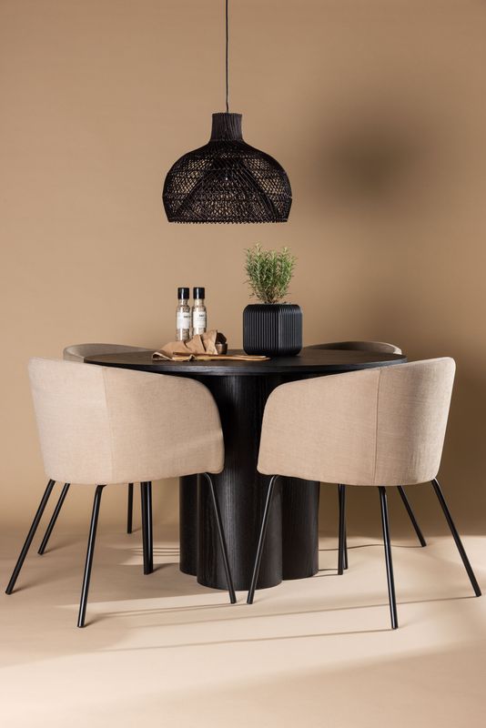 Venture Home Matgrupp Olivia med 4st Matstolar Berit