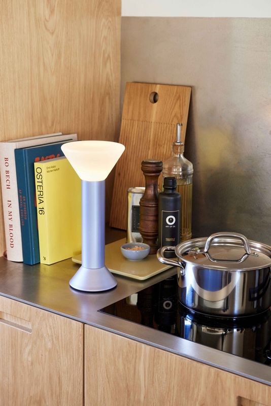 Hübsch Flash Portabel Lampa Metallic Lila, LED, 3W