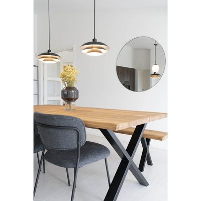 House Nordic Jersey Spegel Svart 100 cm