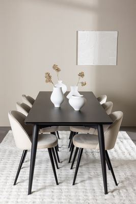 Venture Home Ellis Matbord med Velvet Matstol