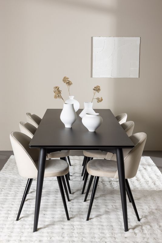 Venture Home Ellis Matbord med Velvet Matstol