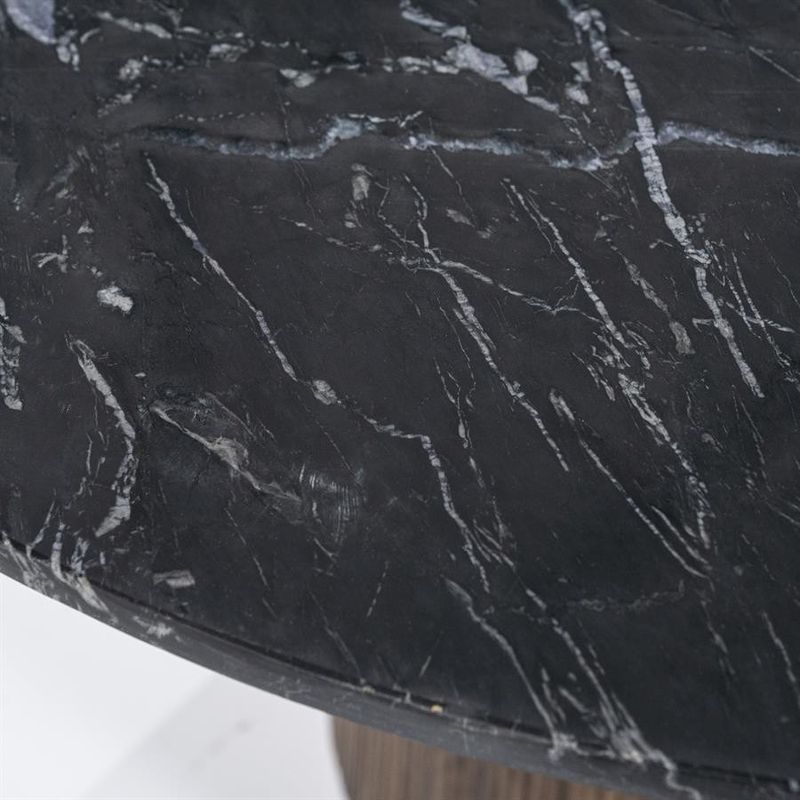 Eleonora Matbord Maxim Rund - 130x76 Svart
