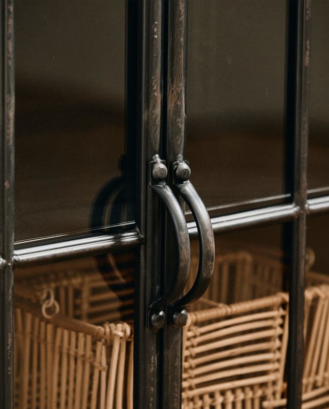 Nordal DOWNTOWN skåp, 4 dörrar, svart