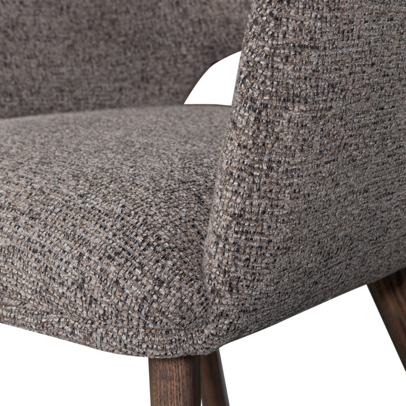 WOOOD Murat Matstol Mullvad med Träben Brun 2 st