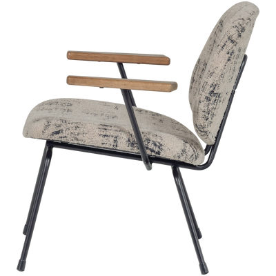 WOOOD Aure Fåtölj Chenille Beige/Svart