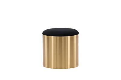 Furniture Fashion Puff Puff Sittpuff i Sammet och Guld