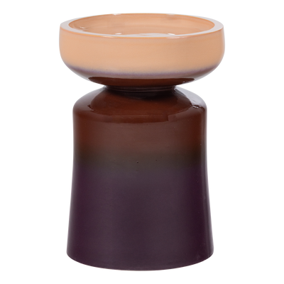 WOOOD Tumo Dekorativt Sidobord Ø35x44 cm Keramik Lila/Brun