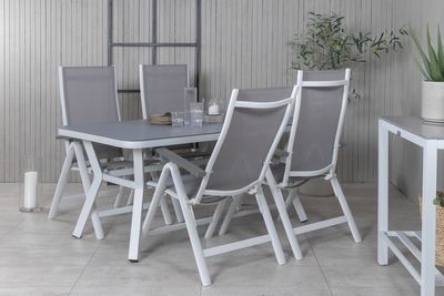 Venture Home Virya, Albany Matgrupp Grå Vit