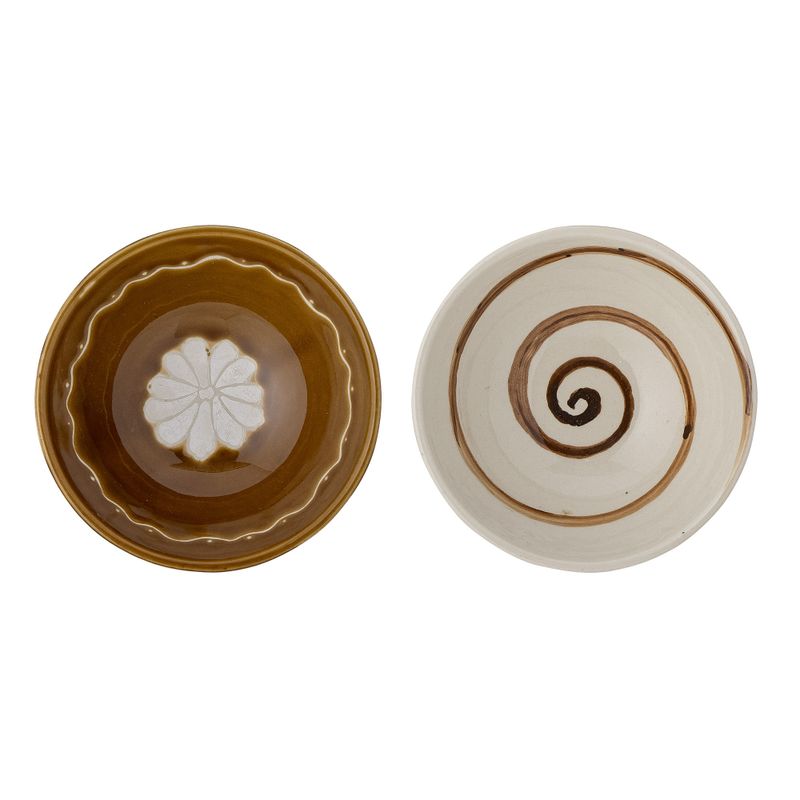 Bloomingville Heikki Skål, Brun, Stengods - 6-pack