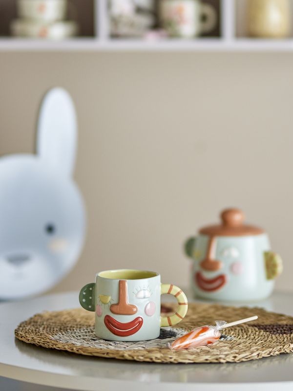 Bloomingville Mini Sylvie Kopp, Blå, Stengods - 6-pack