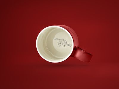 Design House Stockholm Astrid  Lindgren Röd mugg "Den som är väldigt stark" Nr. 2