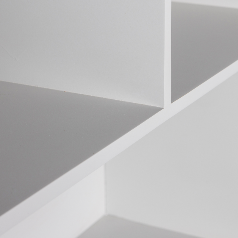 WOOOD Carved Organic 2-Dörrars Förvaringsskåp i Mangoträ Mistgrå