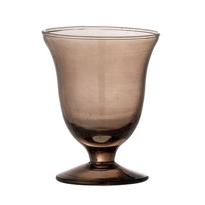 Bloomingville Florentine Wine Glas, Brun, Recycled Glas - 12-pack