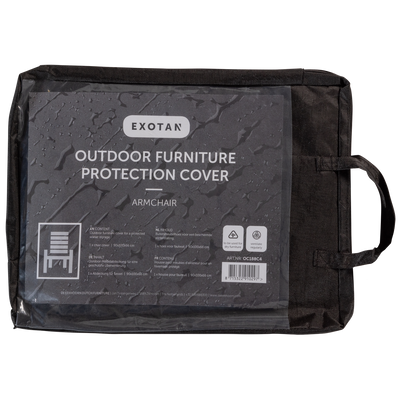WOOOD Skyddshölje för Trädgårdsfåtölj 90x100x66 cm Svart 2 st