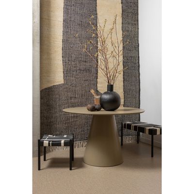 WOOOD Jorre Runt Matbord Ø120 cm MDF Militärbrun