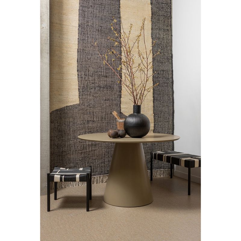 WOOOD Jorre Runt Matbord Ø120 cm MDF Militärbrun