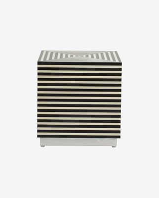 Nordal TAURA soffbord - svart/elfenben