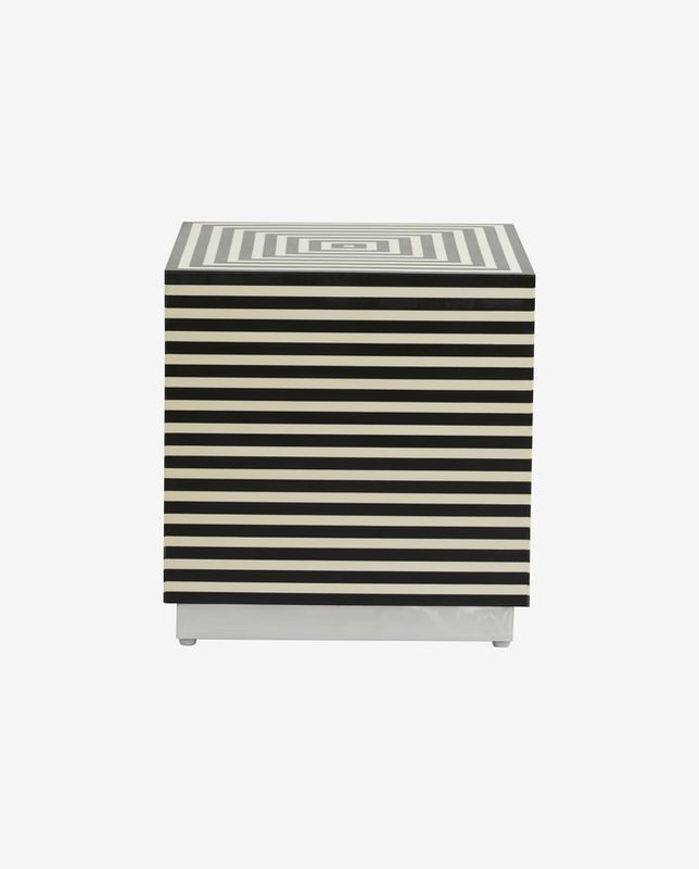 Nordal TAURA soffbord - svart/elfenben