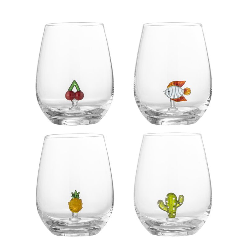 Bloomingville Misa Dricksglas, Multipack, Clear, Glas 1 pack, set av 4