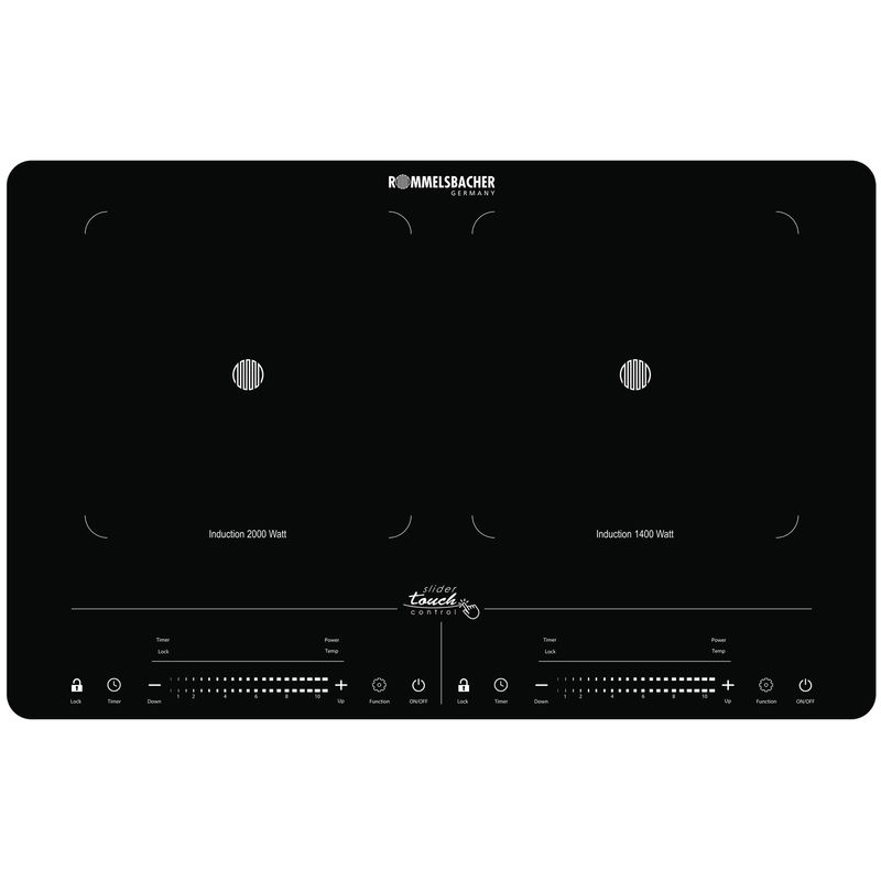 Rommelsbacher Kokplatta Dubbel  Induktion  CT 3420/IN  2000W  LED