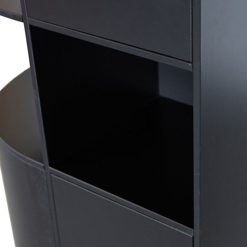 WOOOD Finca Förvaringsskåp Vänster 78 cm Djupsvart FSC-certifierad