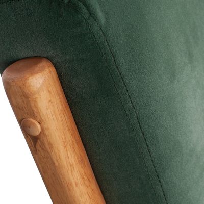 WOOOD Mark Fåtölj Sammet Flesgrön