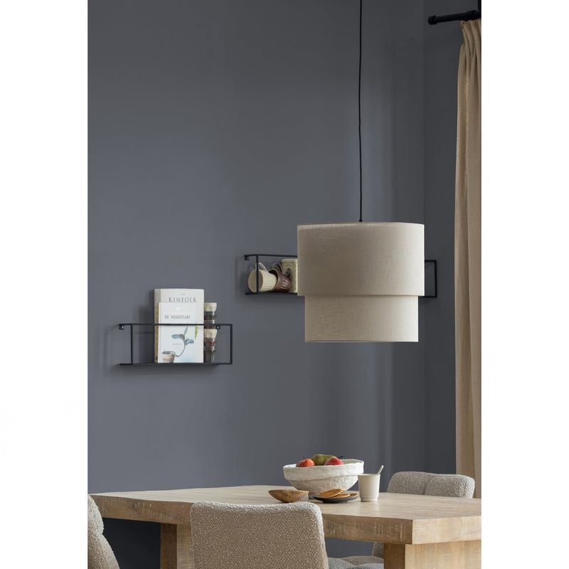 WOOOD Vinny Snurrbar Matstol i Bouclé Sand