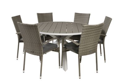 Venture Home Parma, Anna Matgrupp Grå