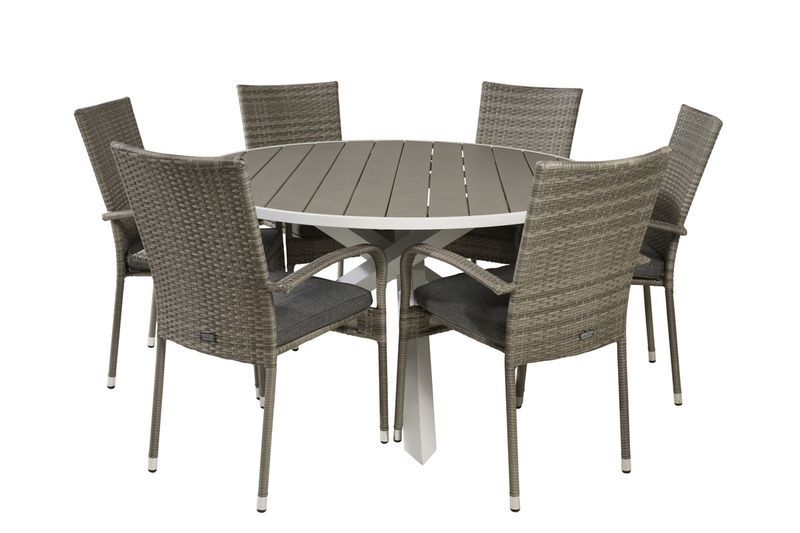 Venture Home Parma, Anna Matgrupp Grå