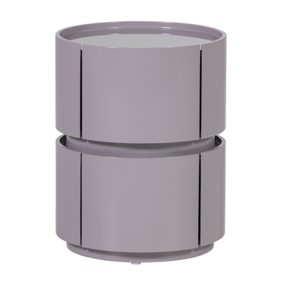 WOOOD Lunex Byrå/Nattduksbord Högblank Ljusgrå